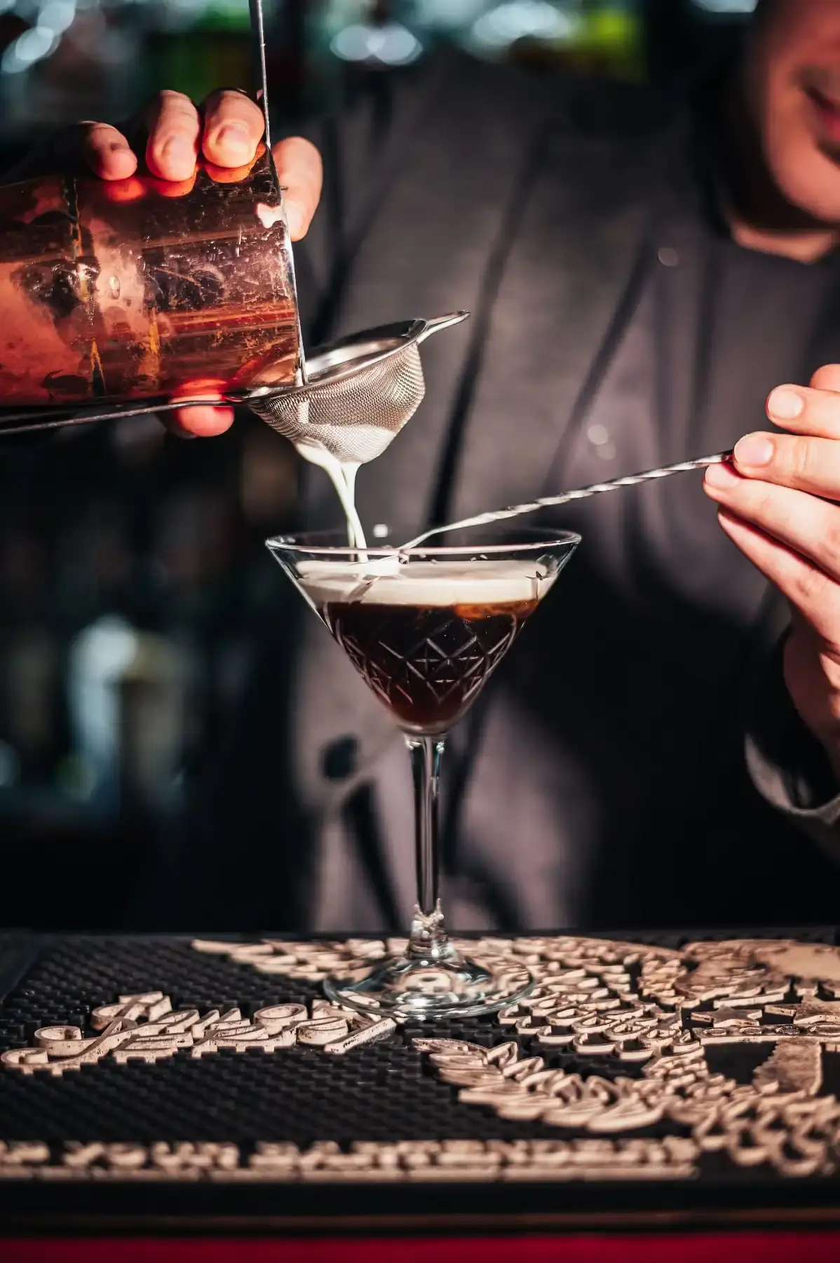 Artisanal White Russian with Layered Cream