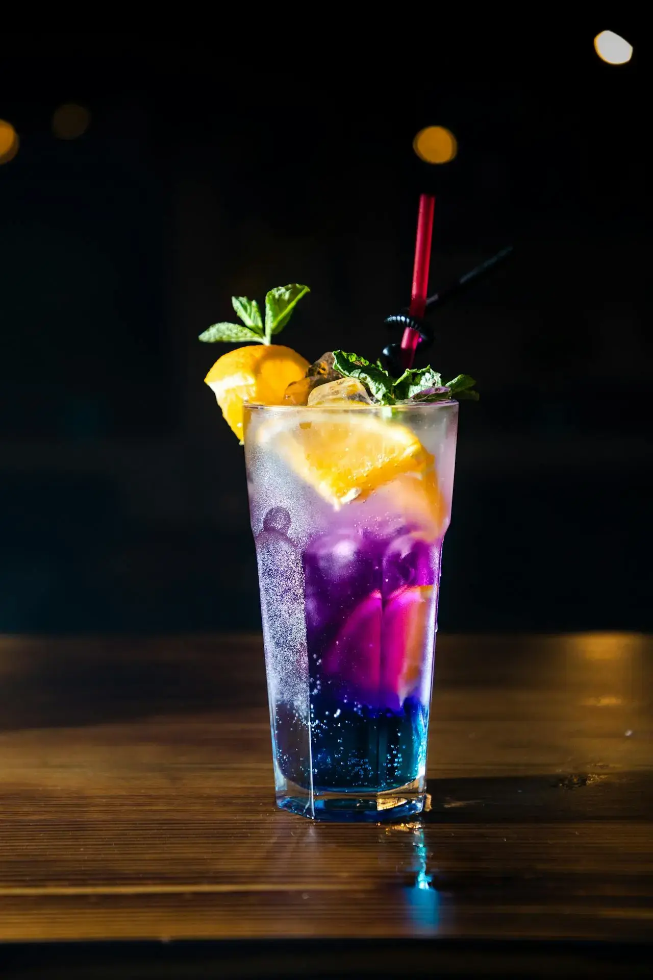 Vibrant Purple Signature Cocktail